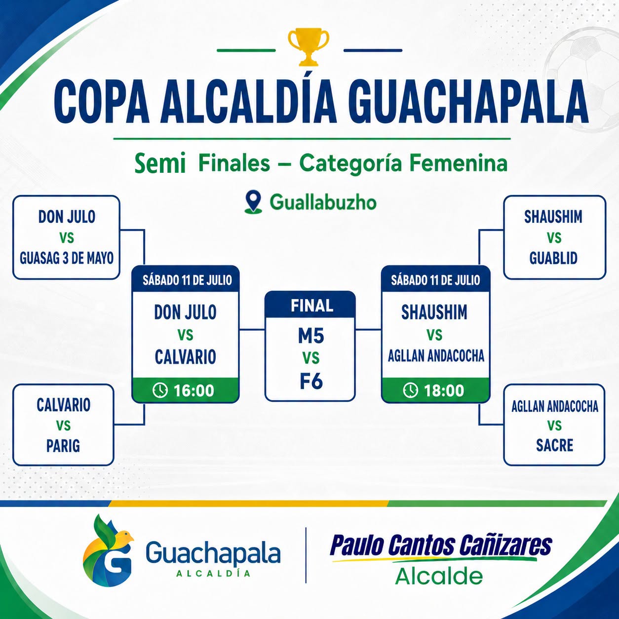 Semifinales de la categoría femenina de la Copa Alcaldía Guachapala