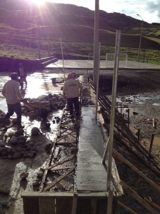 Los trabajos de cimentación se ejecutan de manera rápida 