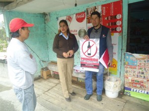 Funcionarios responsables de la campaña socialización esta iniciativa 