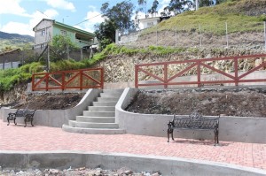 Vista frontal del parque