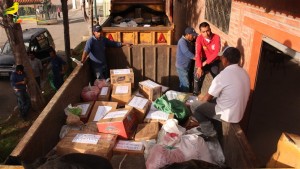 VOLQUETES DEL GAD MUNICIPAL QUE SE TRASLADARON A MANABÍ